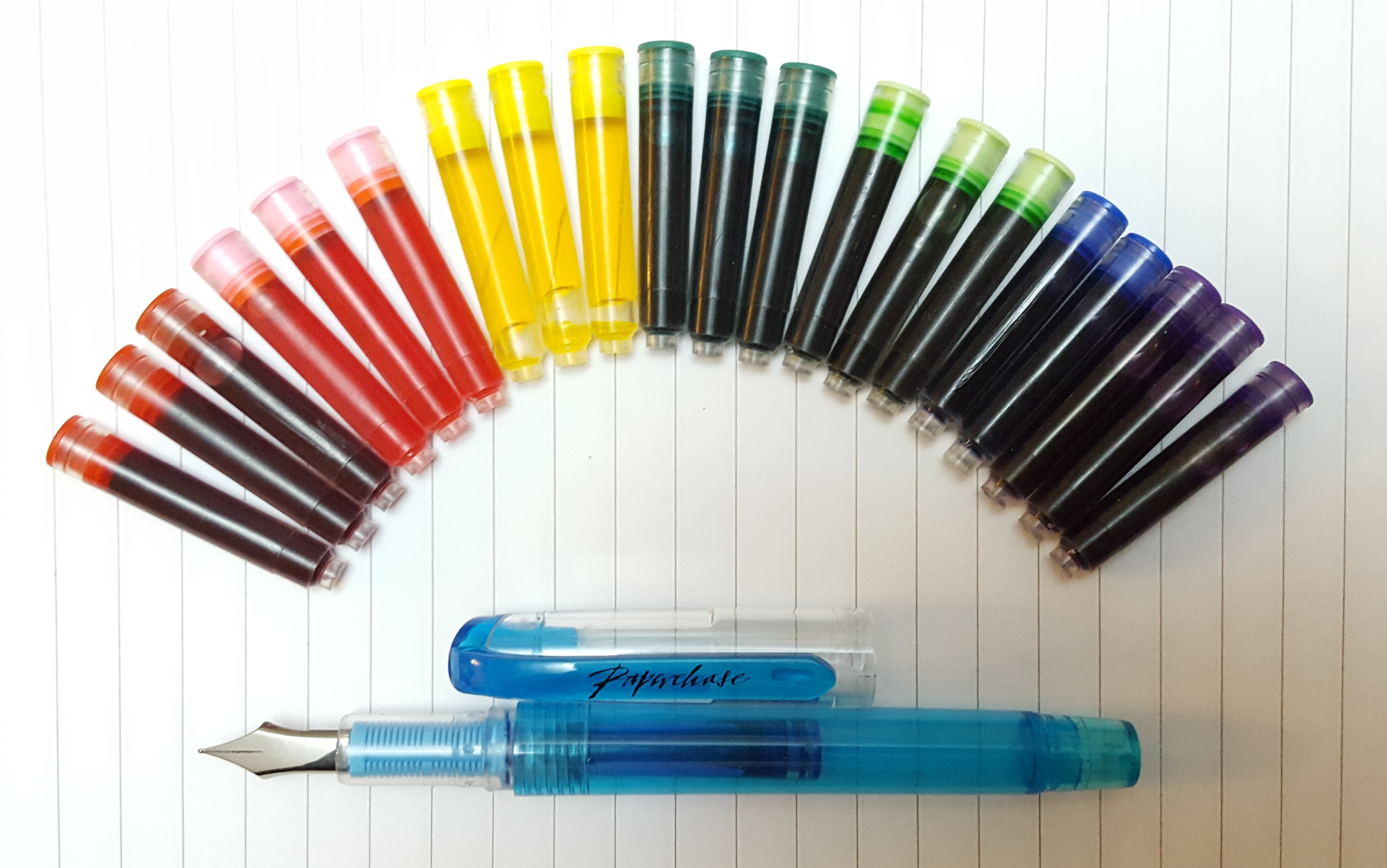 GENUINE PAPERCHASE Green Pentagon Water Pen BLACK INK Gifts Collectables 