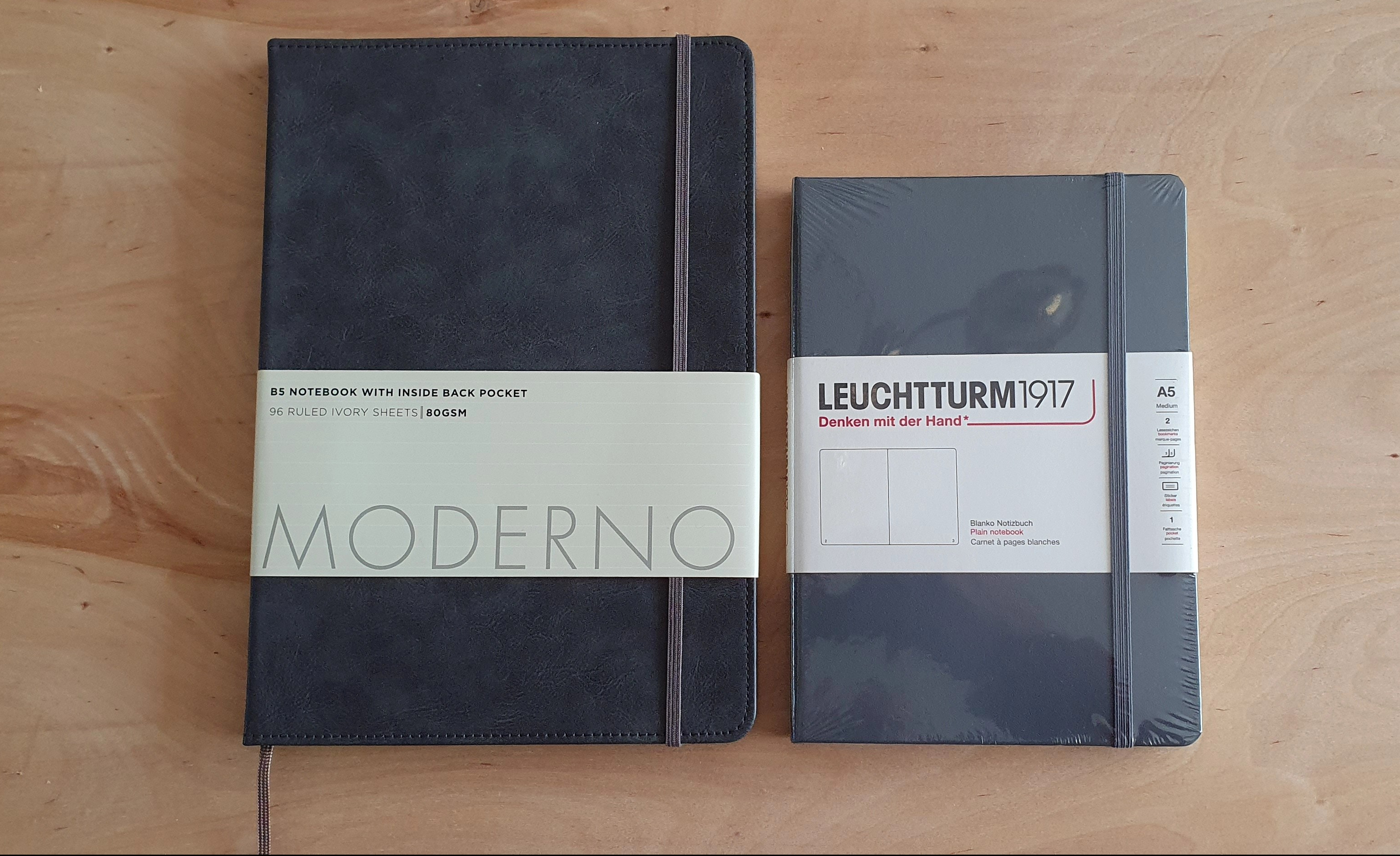 Moderno B5 Charcoal notebook review.